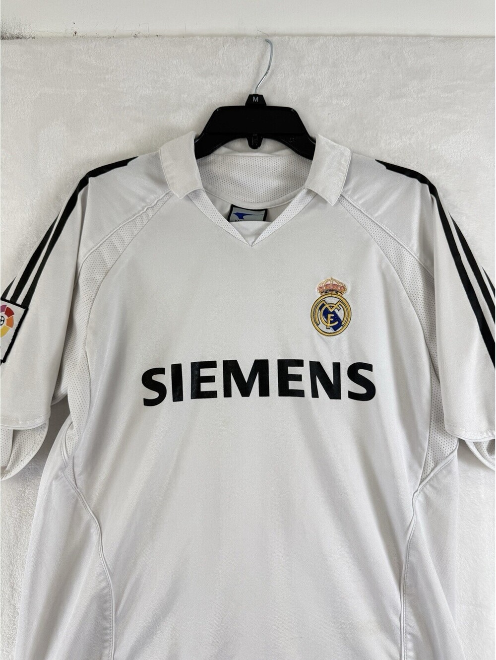 Real Madrid Football Jersey 2005 2006 Home White Soccer Mens Shirt